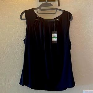 NWT blue dress tank Tommy Hilfiger with cute details on the neck